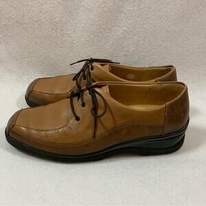 Solidas Heide‎ Mens Leather Comfort Shoes Sz 6.5 J Wide Orthopedic Germany Cork